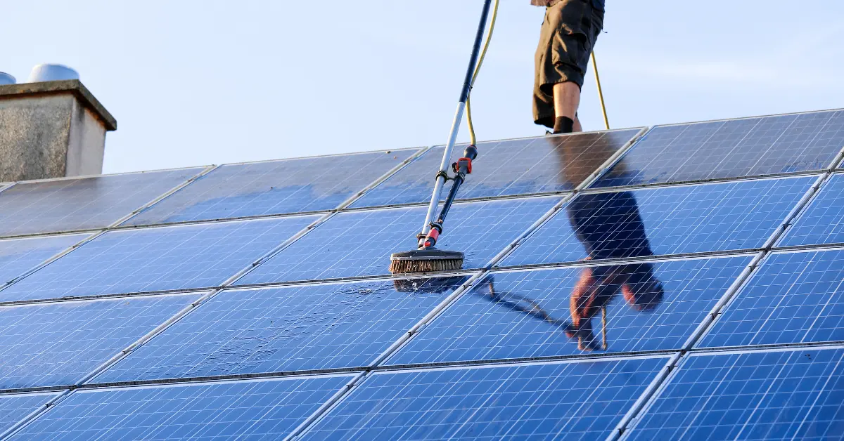 tools of the trade for solar panel cleaning service