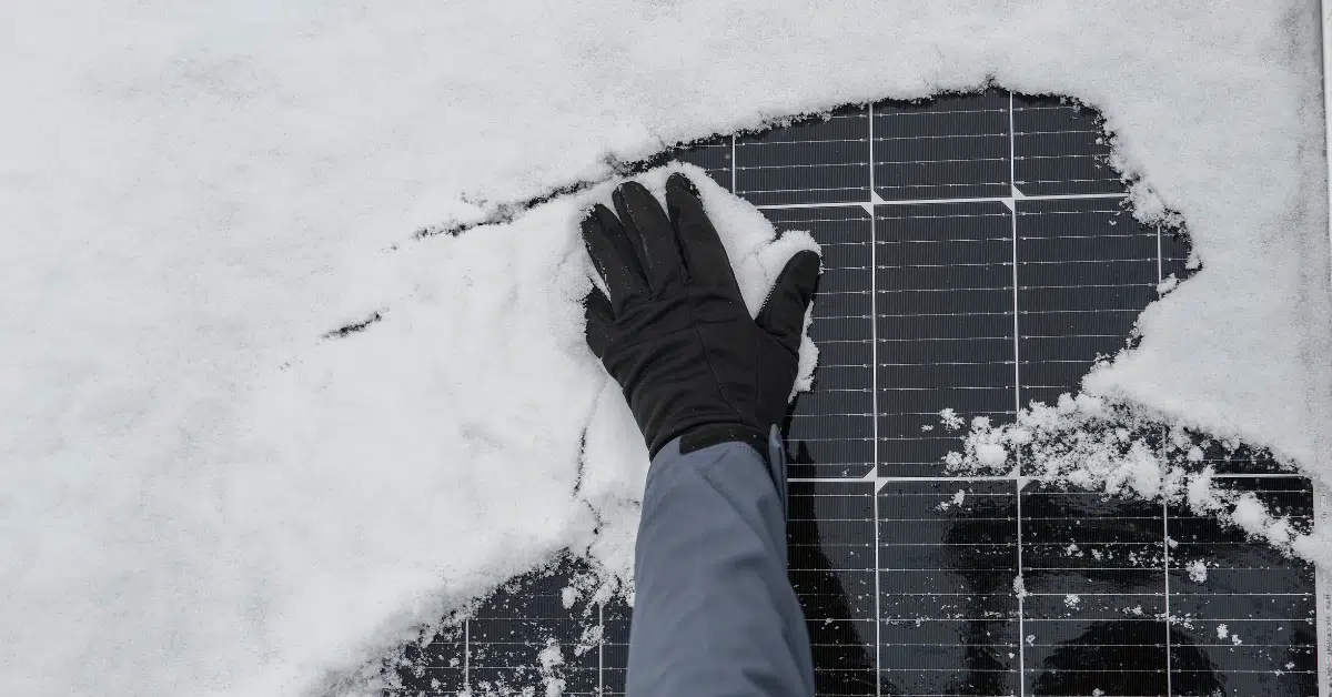 learn about how snow impacts solar panel efficiency